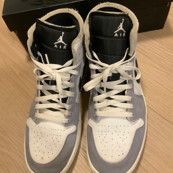 Air Jordan 1 Mid SE Craft "Cement Grey" - size 12 US / 11 UK - Picture 5 of 9